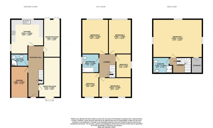 Floorplan for Wellington Road, London