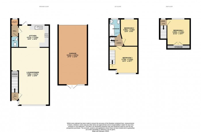 Floorplan for Queens Drive, Waltham Cross