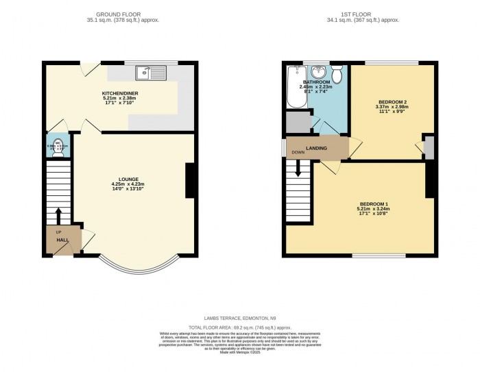 Floorplan for Lambs Terrace, Edmonton, N9