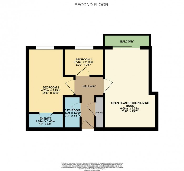 Floorplan for Main Avenue, Enfield