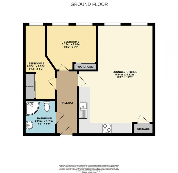 Floorplan for Burlington House, Swanfield Road, Waltham Cross