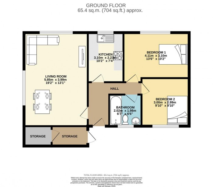 Floorplan for Willowfield, Harlow