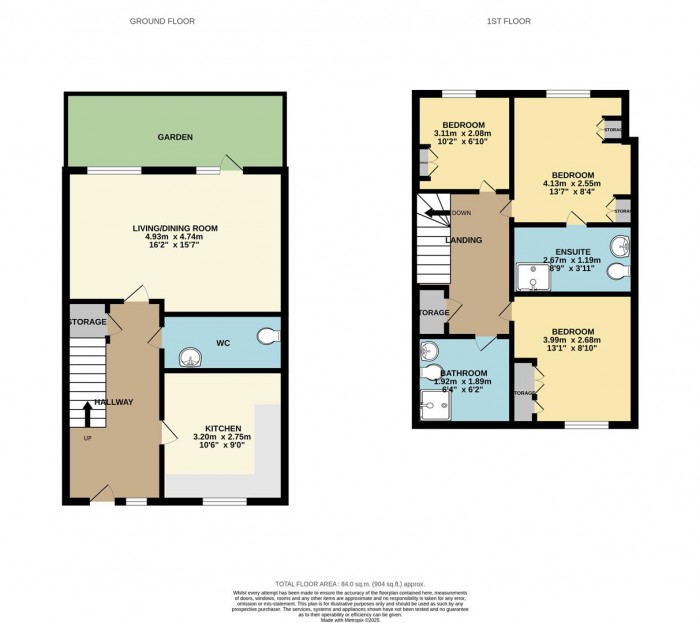 Floorplan for Alvington Crescent, London