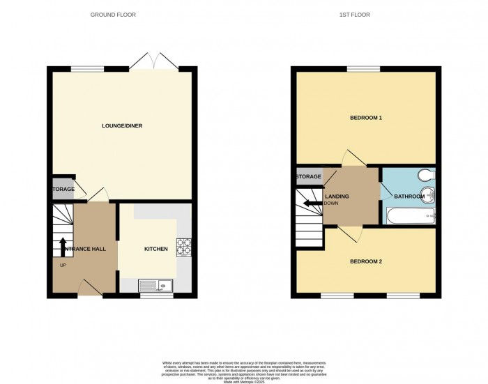 Floorplan for Aynsley Gardens, Church Langley