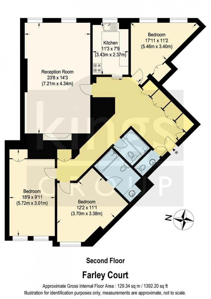 Floorplan for Allsop Place, London