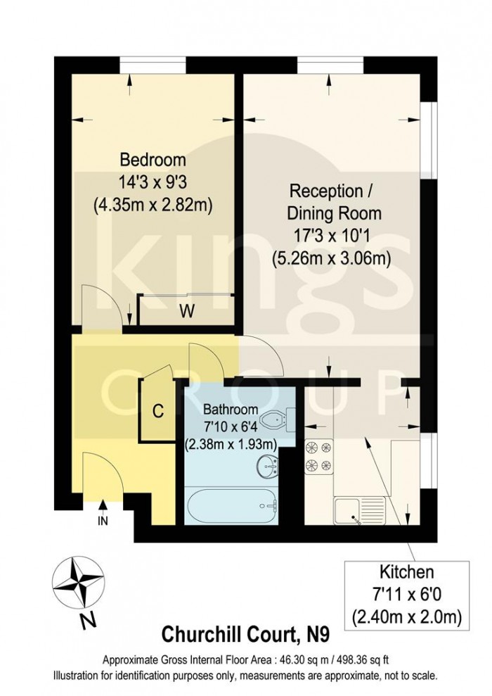 Floorplan for Ainsley Close, Edmonton, N9