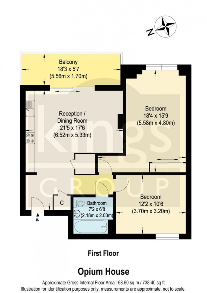 Floorplan for Fox Lane, London