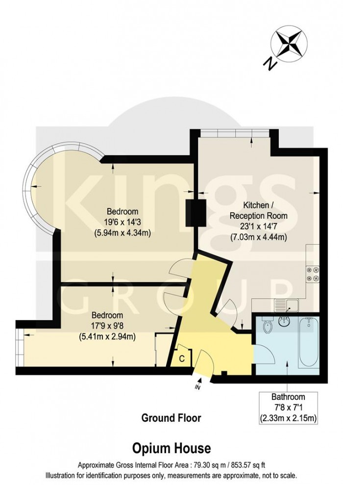 Floorplan for Fox Lane, London