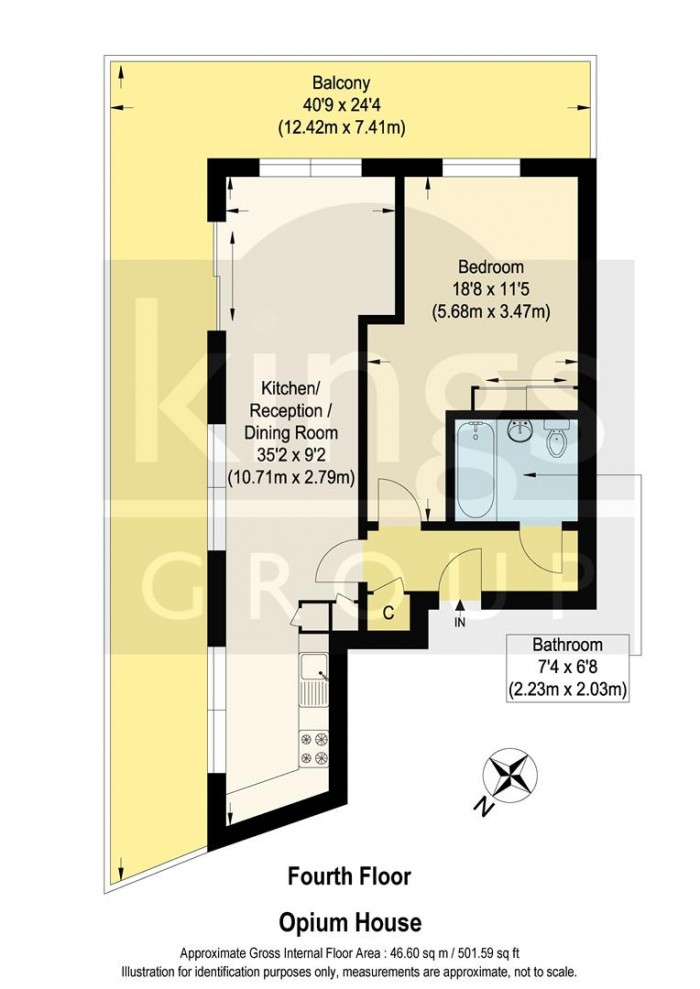 Floorplan for Fox Lane, London