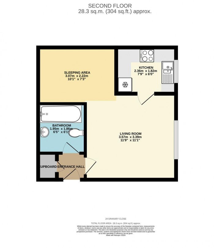 Floorplan for Granary Close, Edmonton