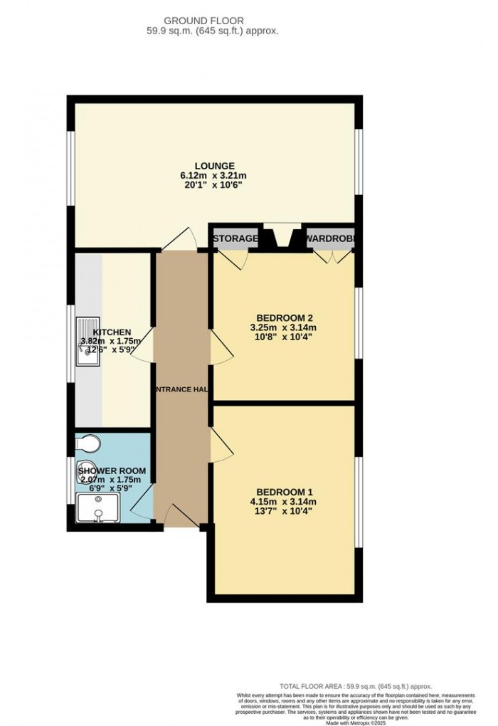 Floorplan for Arkwrights, Harlow