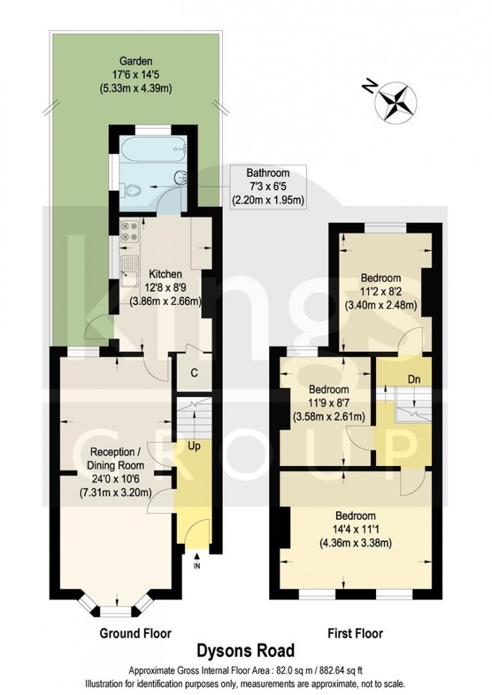 Floorplan for Dysons Road, Edmonton, N18