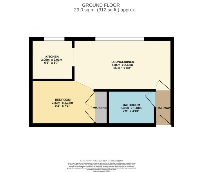 Floorplan for Athlone Court, Stocksfield Road, London