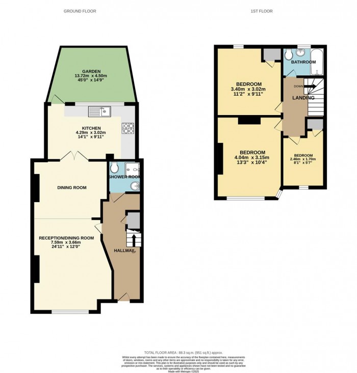 Floorplan for Devonshire Hill Lane, London