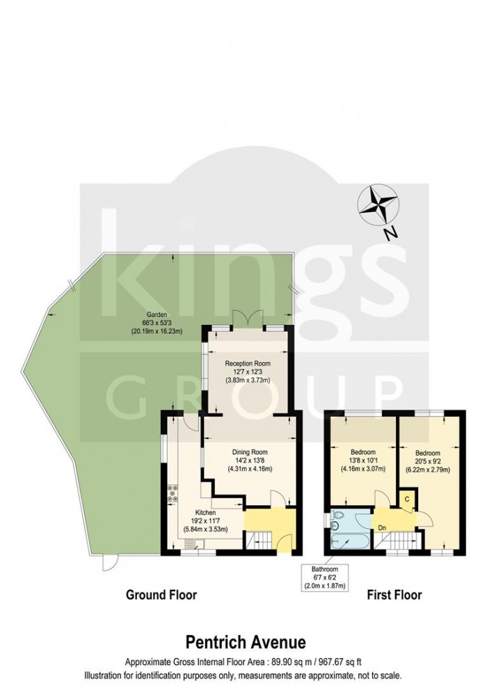 Floorplan for Pentrich Avenue, Enfield