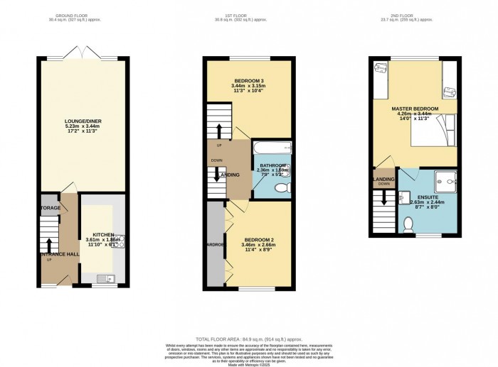 Floorplan for Bynghams, Harlow