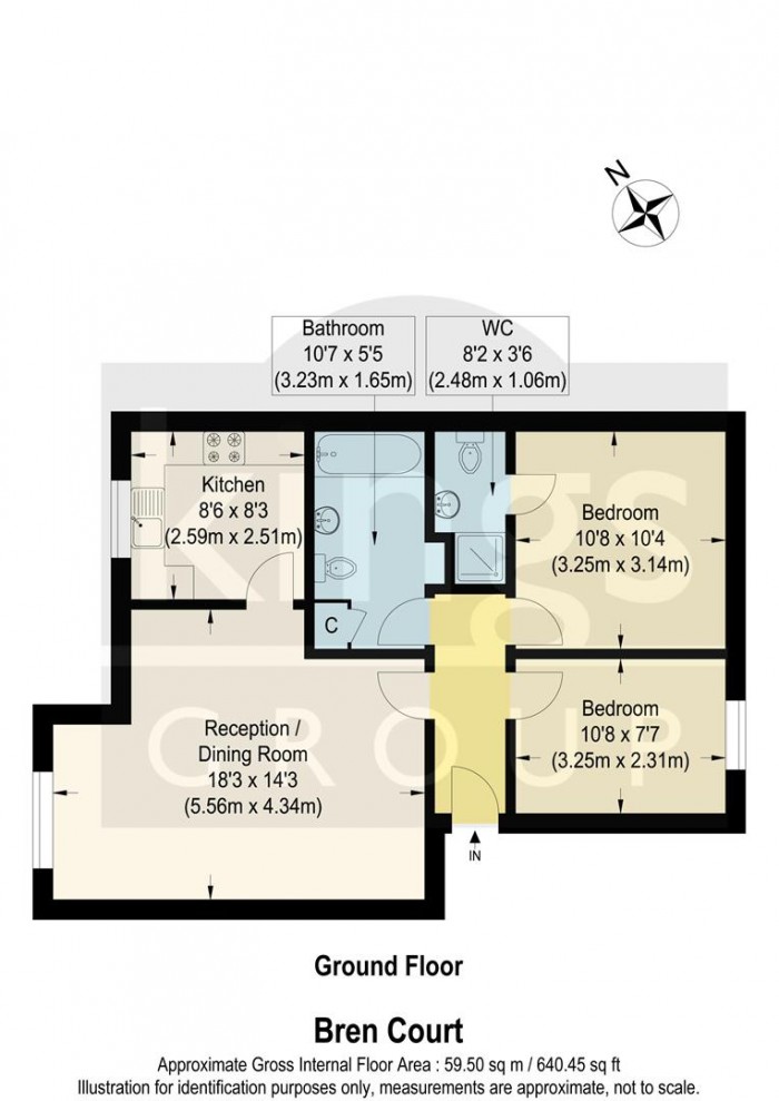 Floorplan for Bren Court, Colgate Place