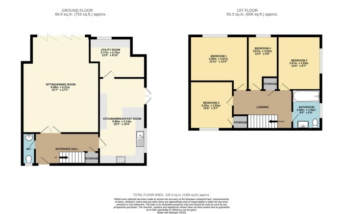 Floorplan for Great Plumtree, Harlow