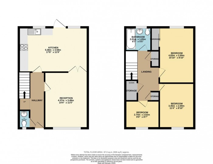 Floorplan for Boundary Road, London