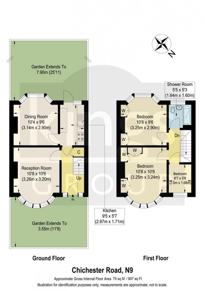 Floorplan for Chichester Road, Edmonton, N9