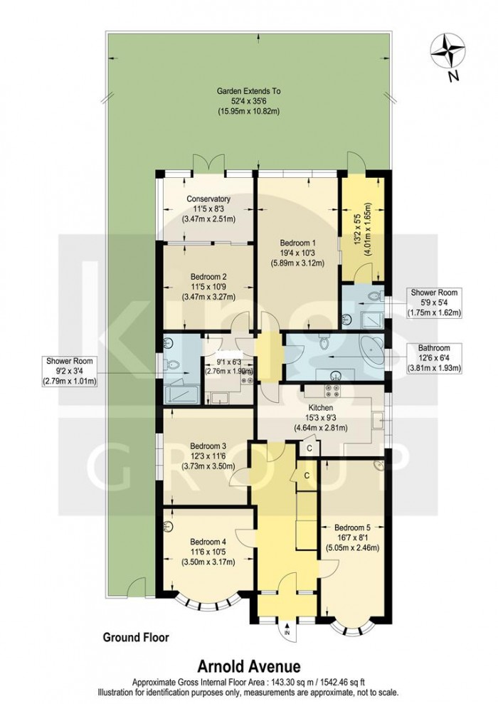 Floorplan for Arnold Avenue East, Enfield