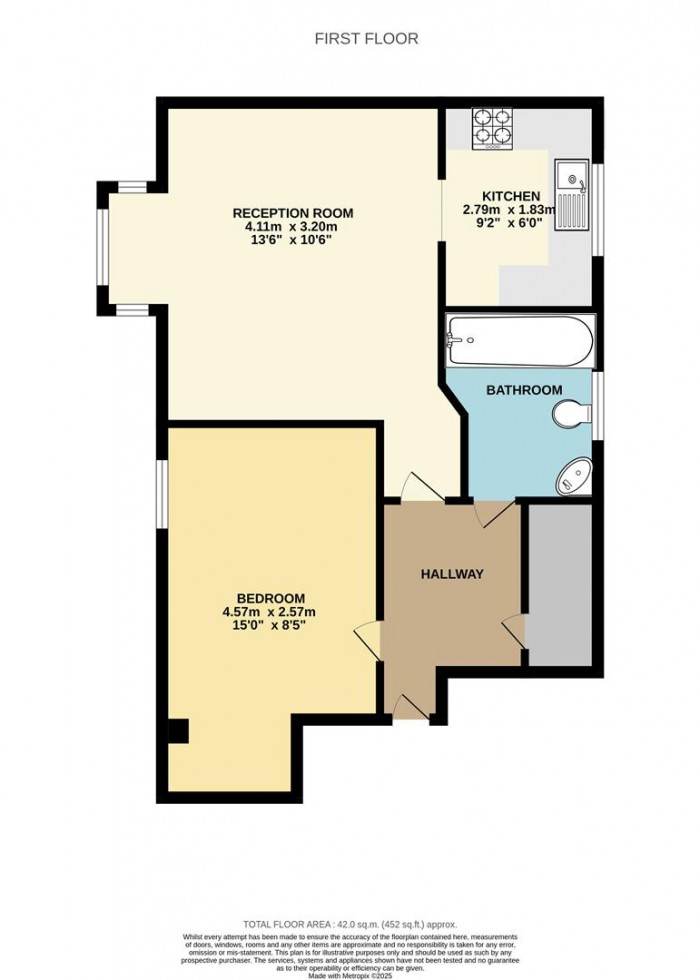 Floorplan for Creighton Road, London