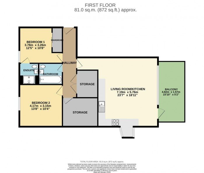 Floorplan for Sparrowhawk Court, Oakwood Crescent, Hornsey