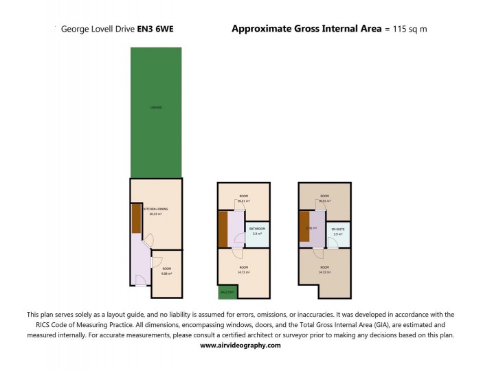 Floorplan for George Lovell Drive, Enfield