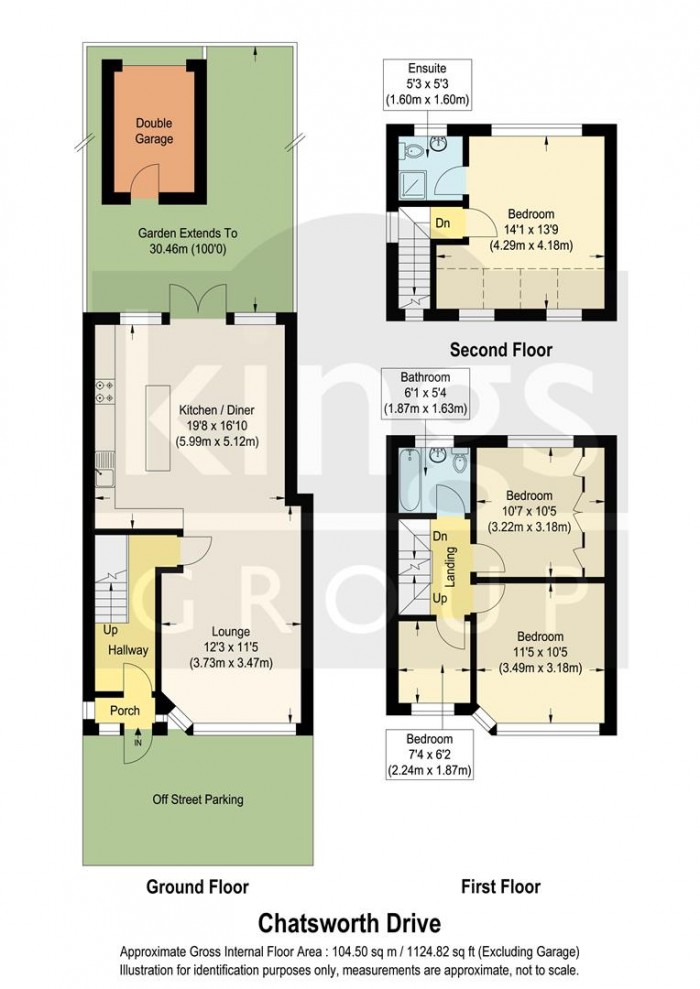 Floorplan for Chatsworth Drive, Enfield