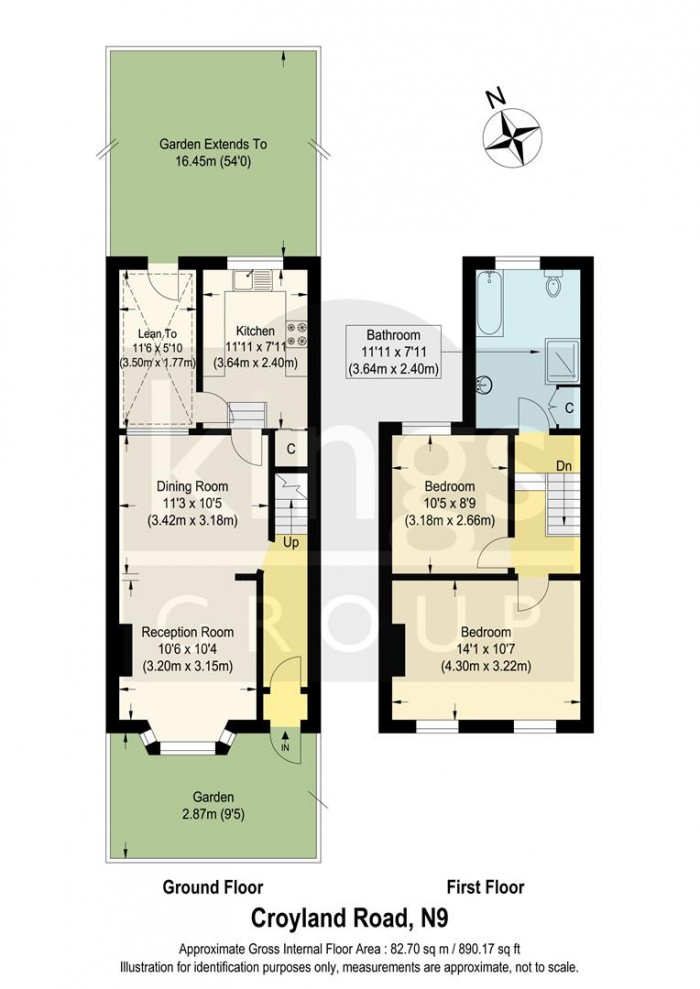 Floorplan for Croyland Road, Edmonton, N9