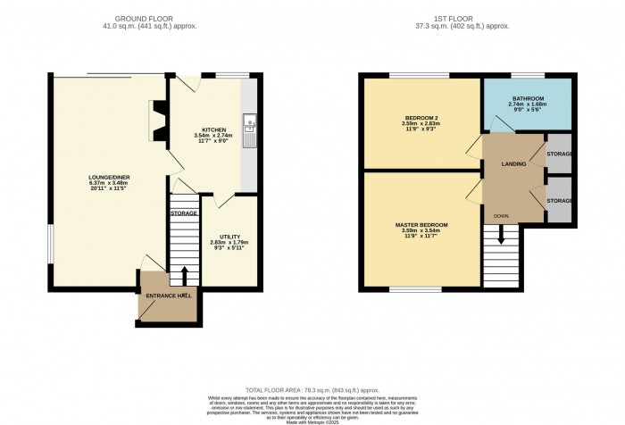 Floorplan for The Dashes, Harlow