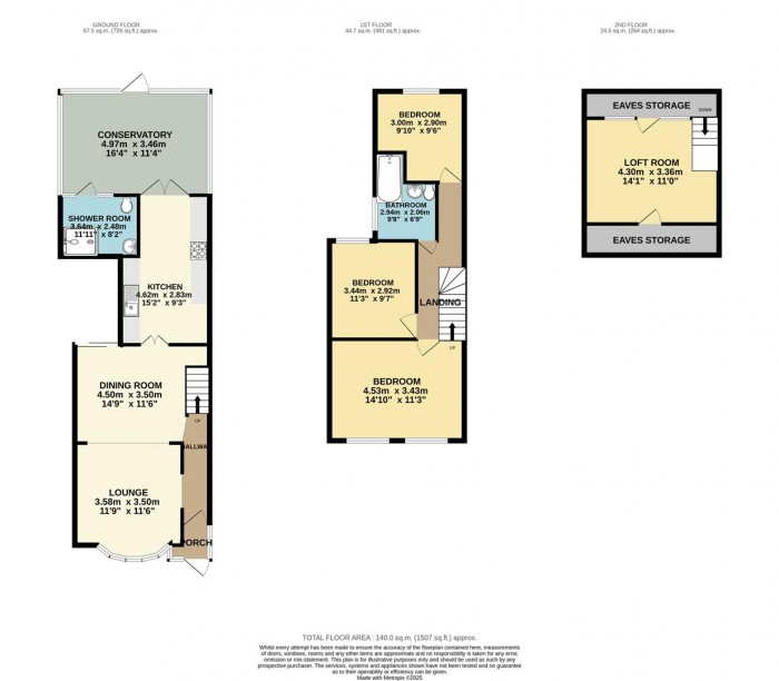 Floorplan for Kitchener Road, Walthamstow