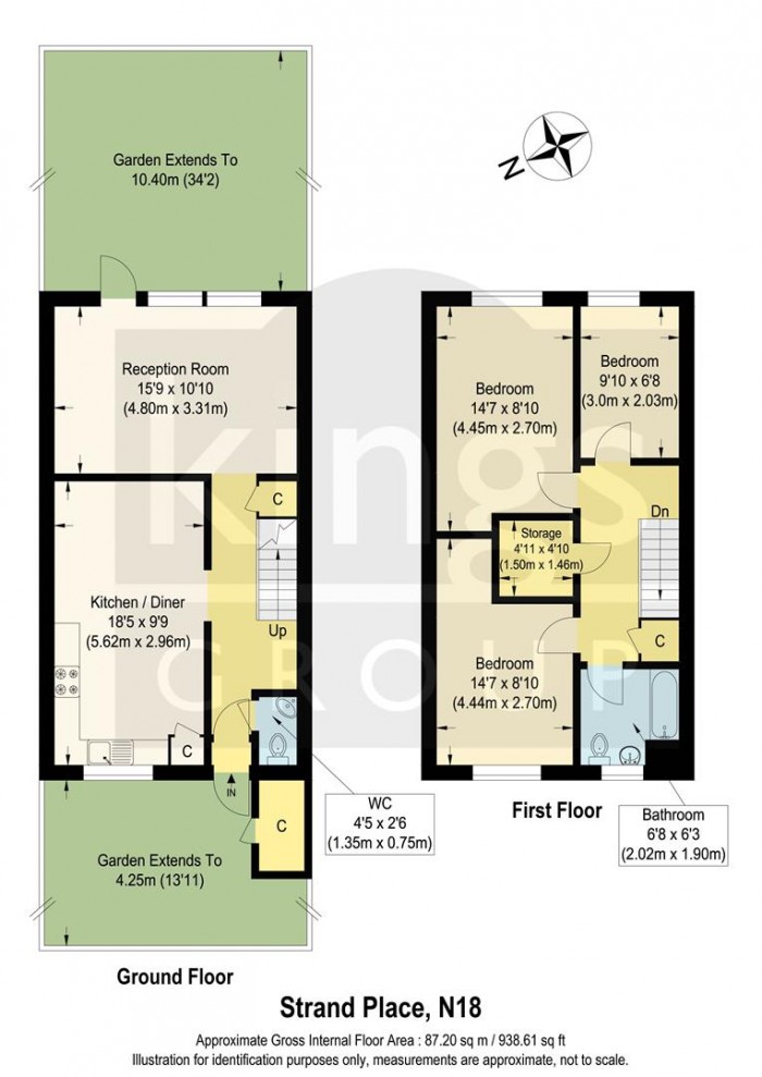 Floorplan for Strand Place, Edmonton, N18