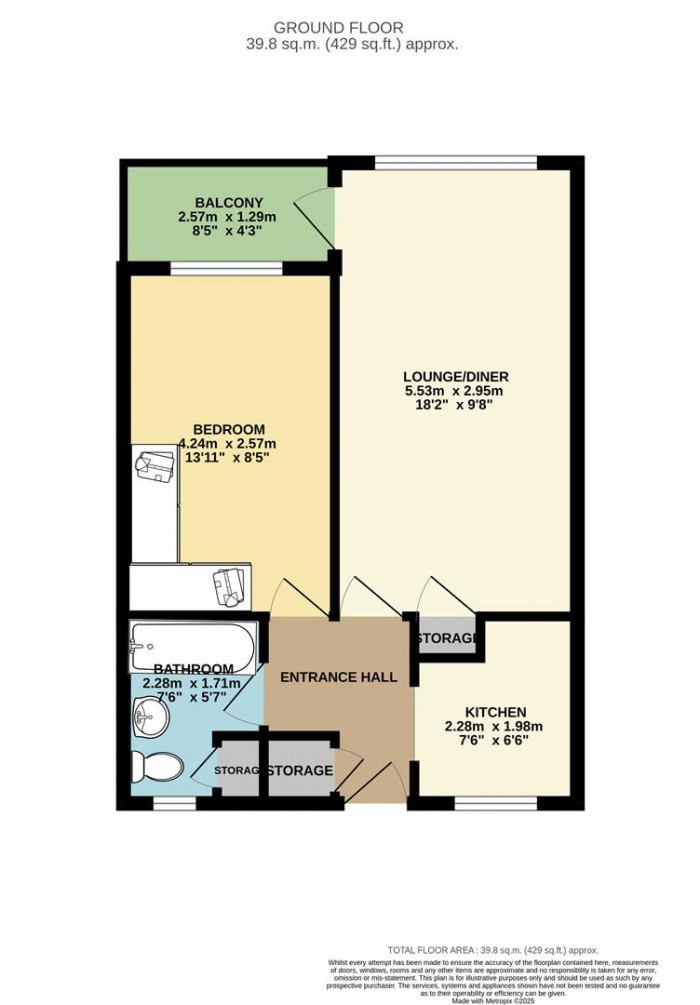 Floorplan for Brockles Mead, Harlow