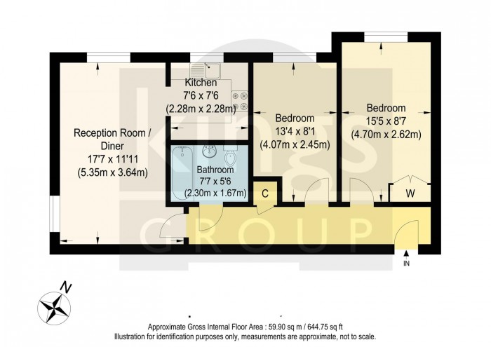 Floorplan for Tysoe Avenue, Enfield