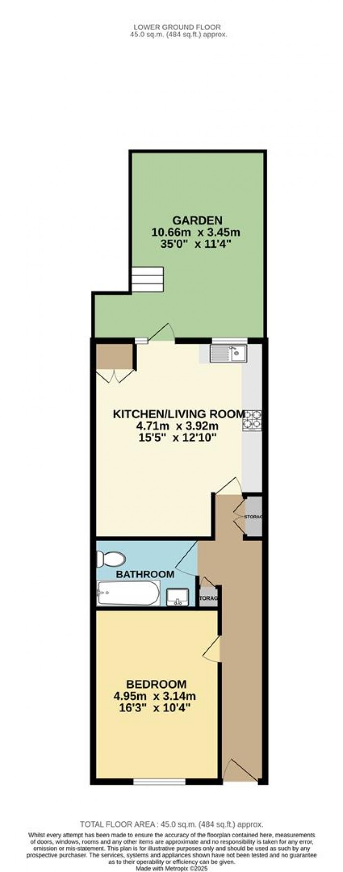 Floorplan for Priory Road, London