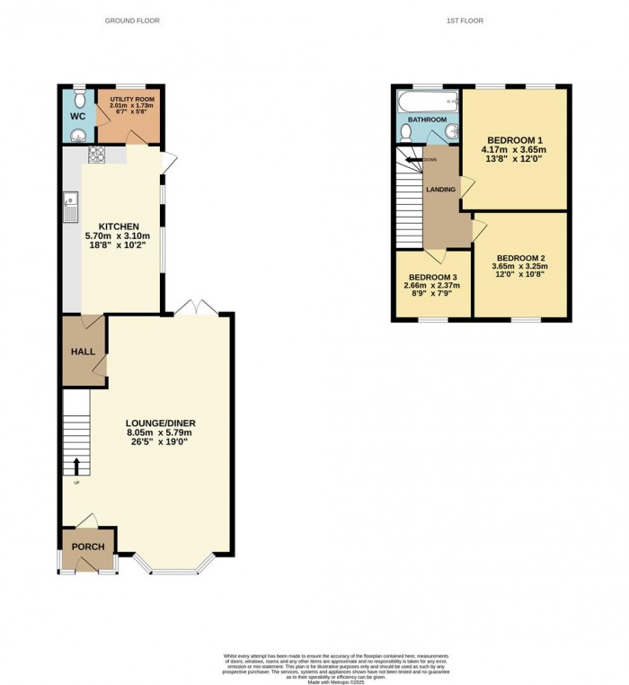 Floorplan for York Road, Waltham Cross