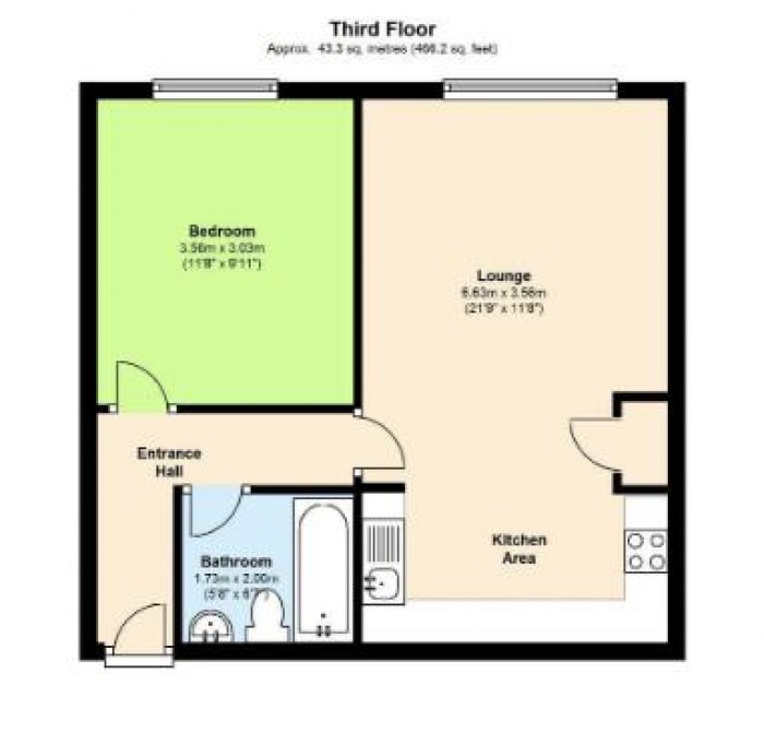 Floorplan for Waterside Place, Sheering Lower Road, Sawbridgeworth