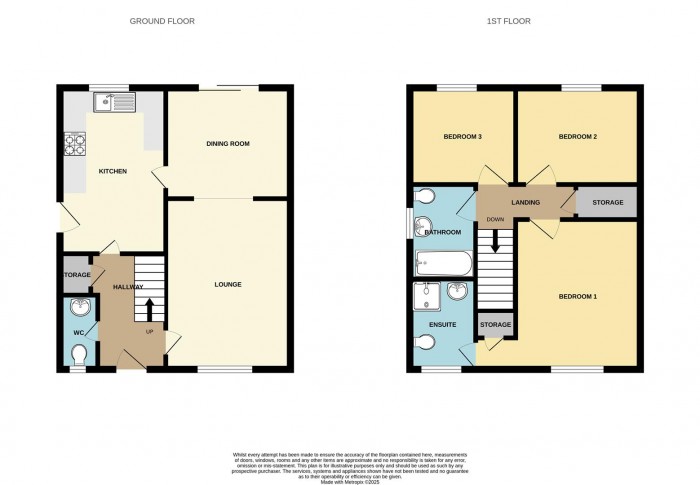 Floorplan for Wedgewood Drive, Church Langley