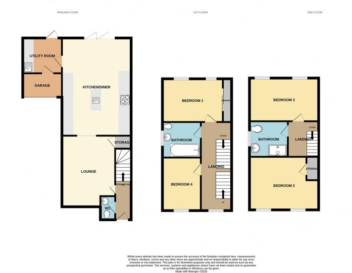 Floorplan for Malkin Drive, Church Langley