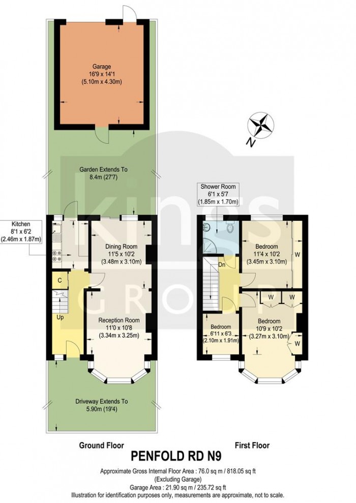 Floorplan for Penfold Road, Edmonton, N9