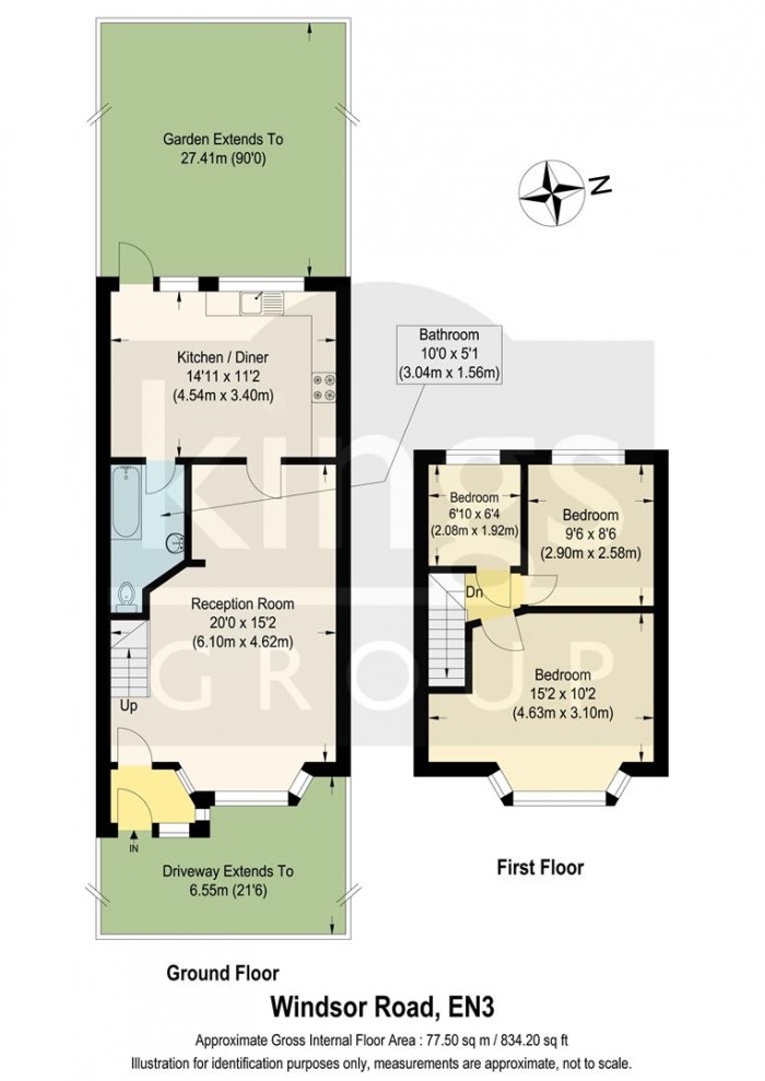 Floorplan for Windsor Road, Enfield