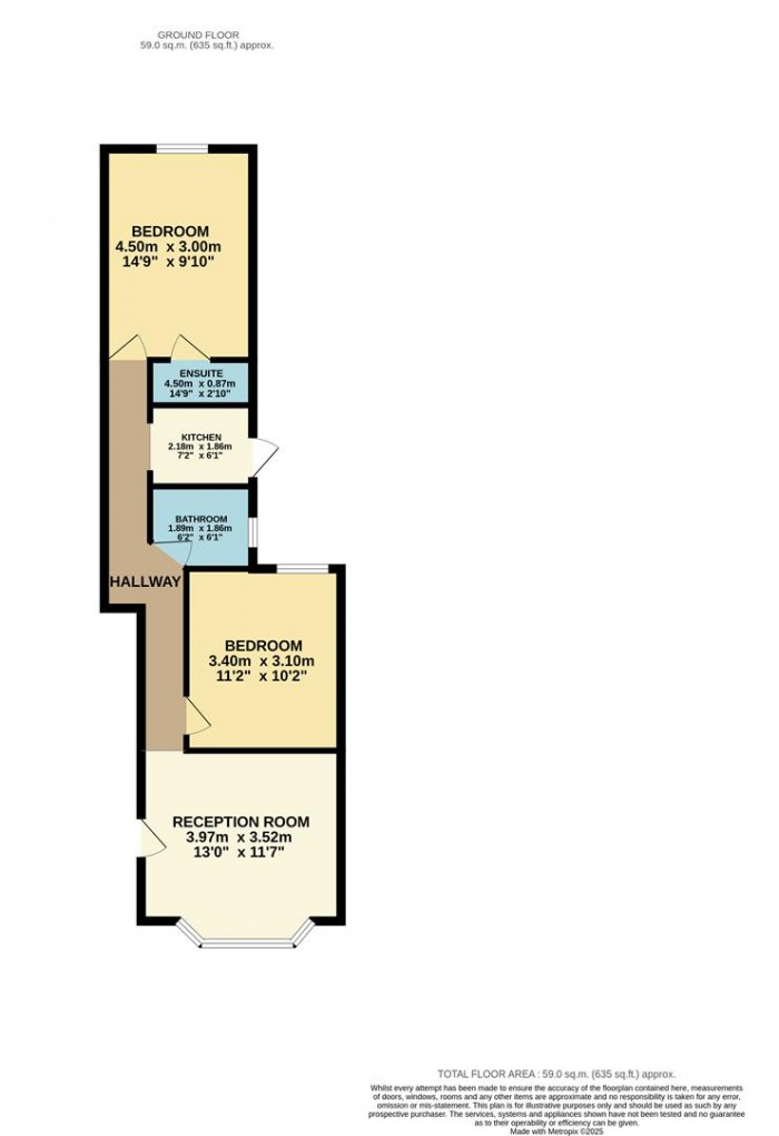 Floorplan for Haroldstone Road, London