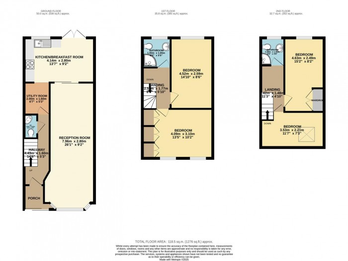 Floorplan for Luton Road, London