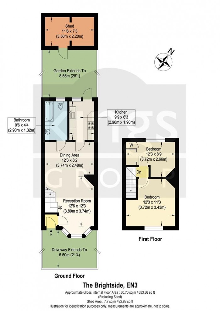 Floorplan for The Brightside, Enfield