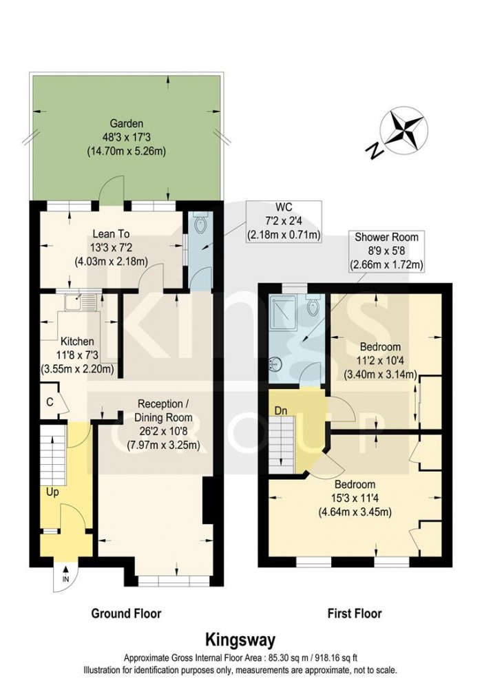 Floorplan for Kingsway, Enfield