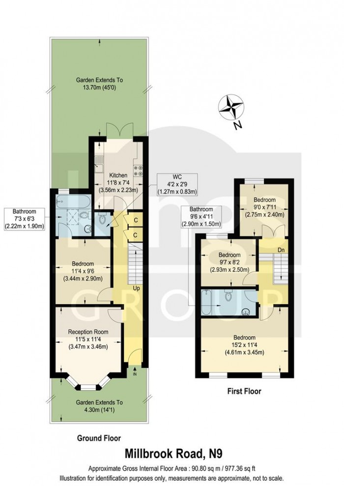 Floorplan for Millbrook Road, Edmonton, N9